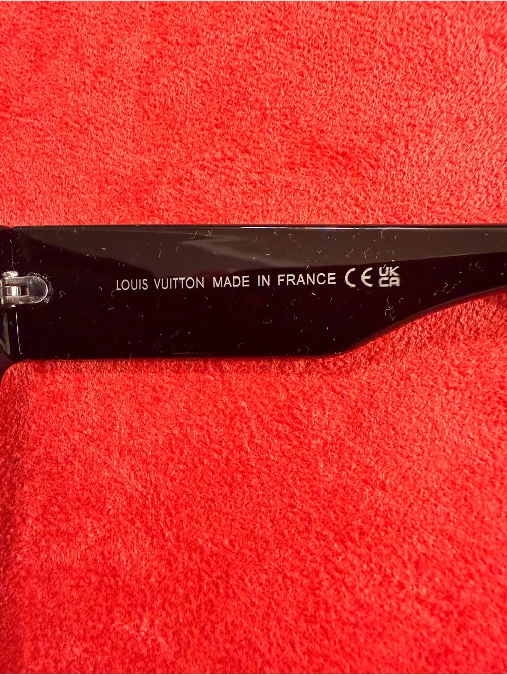 Louis Vuitton Black Shield Sunglasses with Gold Emblem